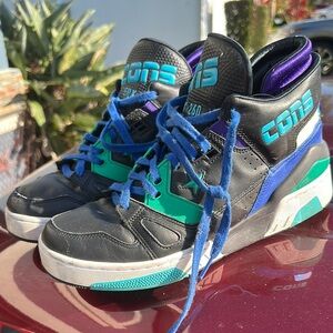 Men’s Converse Cons ERX 260 High-Top Sneakers - Black, Green, Aqua, Blue